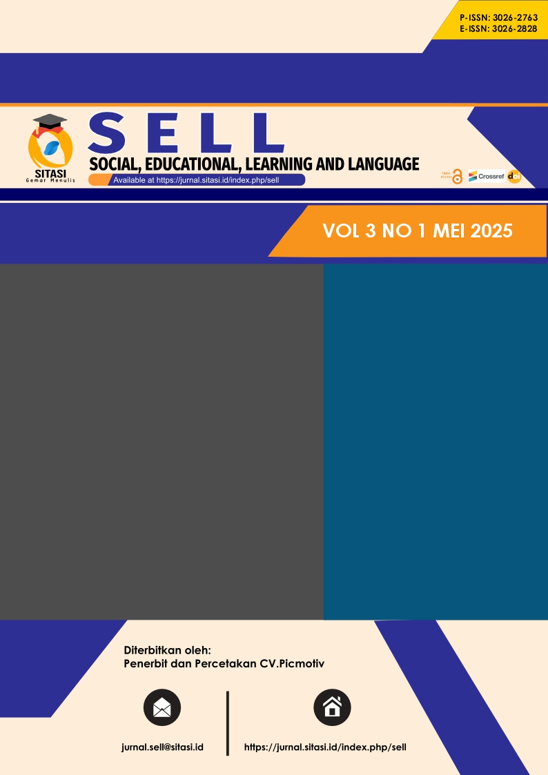 					View Vol. 3 No. 1 (2025): Social, Educational, Learning and Language (SELL)
				